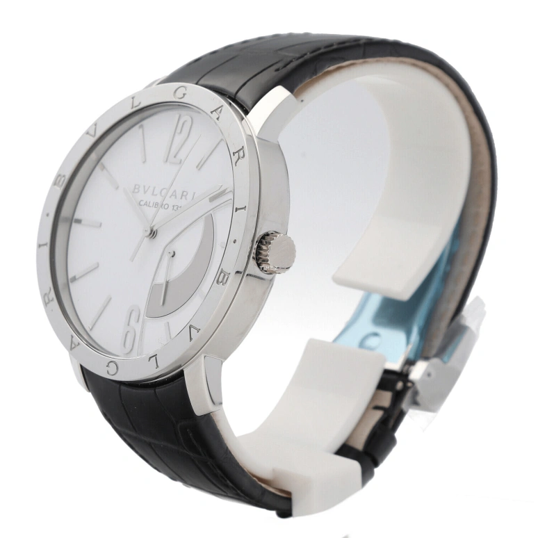 Bulgari,High Jewellery 43mm,43mm,Stainless Steel,White,Handwound,Power Reserve Indicator,Sapphire,101870