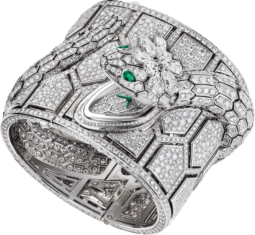 Bulgari,Serpenti ,White Gold,White,Quartz,103076