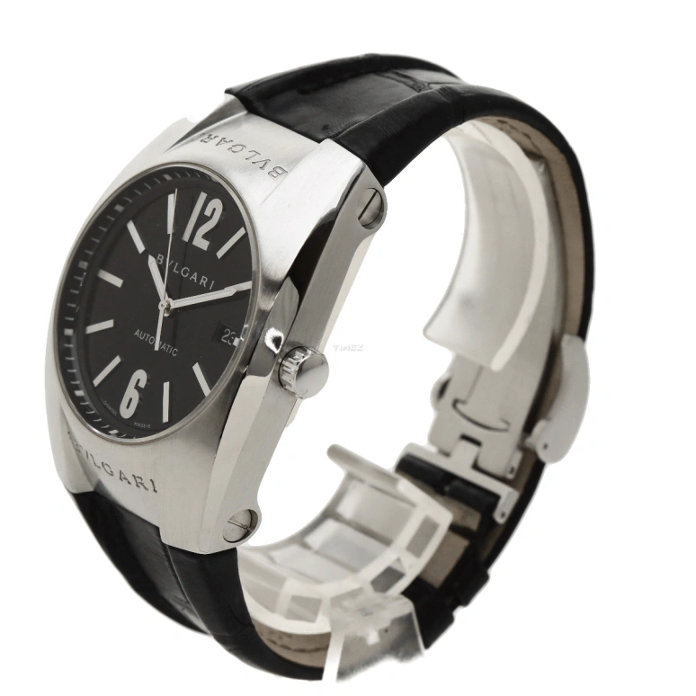 Bulgari,Ergon 40mm,40mm,Stainless Steel,Black,Automatic,Day,Sapphire,Crystal Glass,EG40BSLD