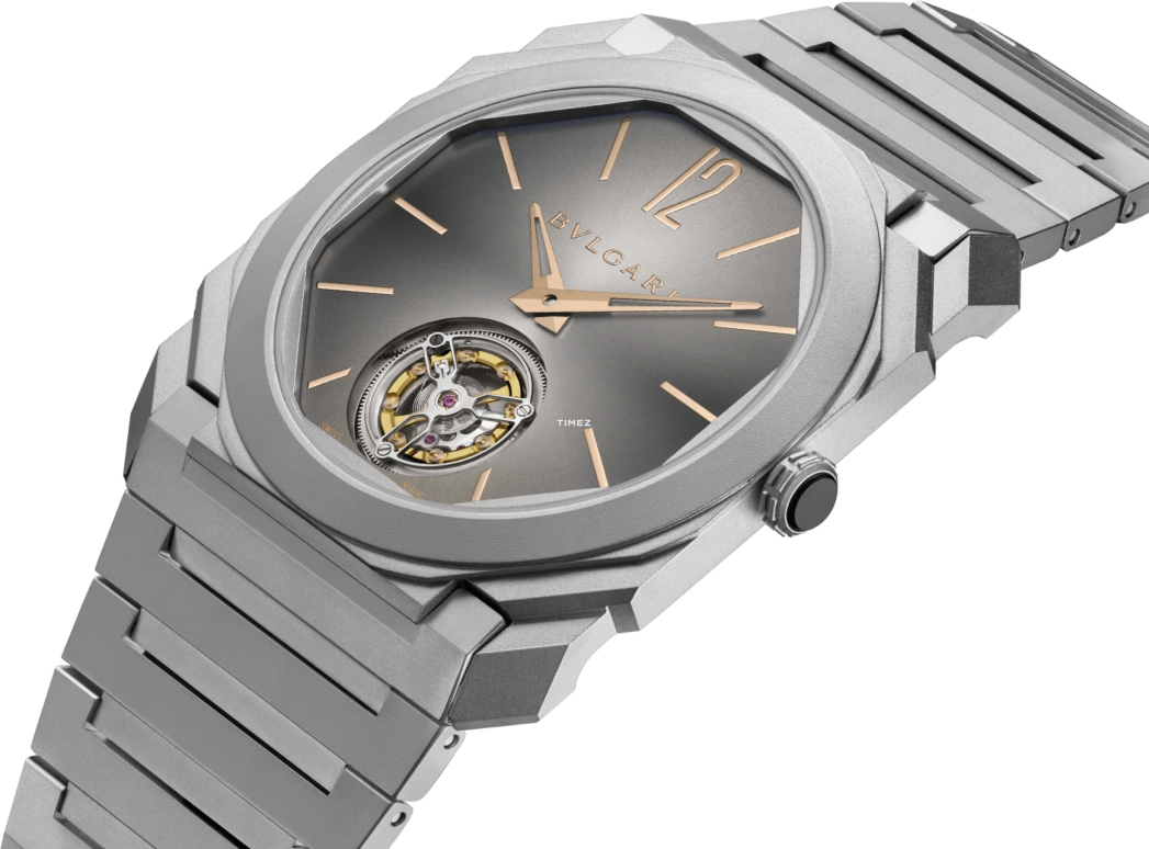Bulgari,Octo 40mm,40mm,Titanium,Gradient,Grey,Handwound,Tourbillon,52hours,104248