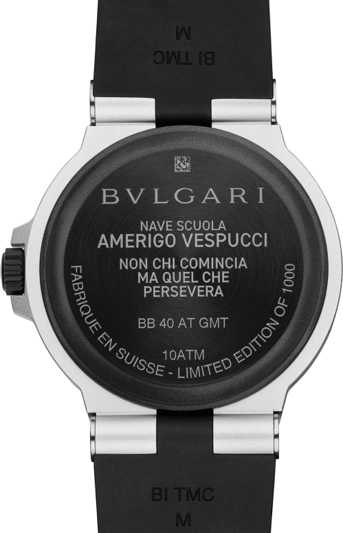 Bulgari,Other 40mm,40mm,Aluminium,Luminous,Yellow,Black,Dule Time,GMT,跳分,103702