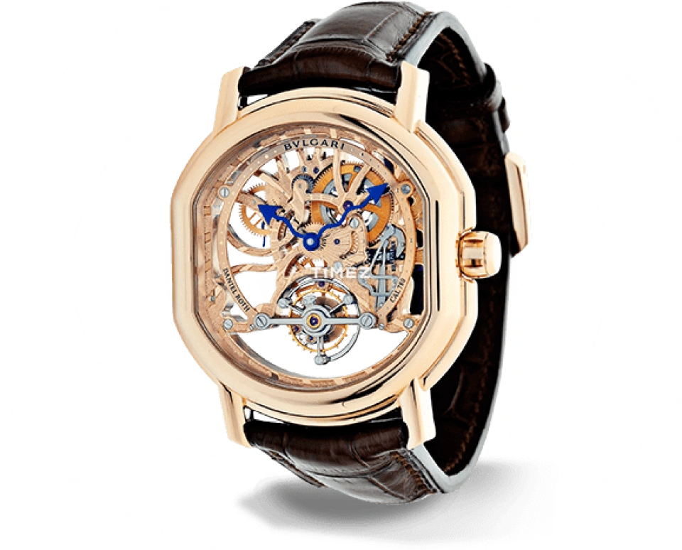 Bulgari,Daniel Roth 44mm,44mm,Rose Gold,Gold,In-house Caliber,Sapphire,Crystal Glass,101846