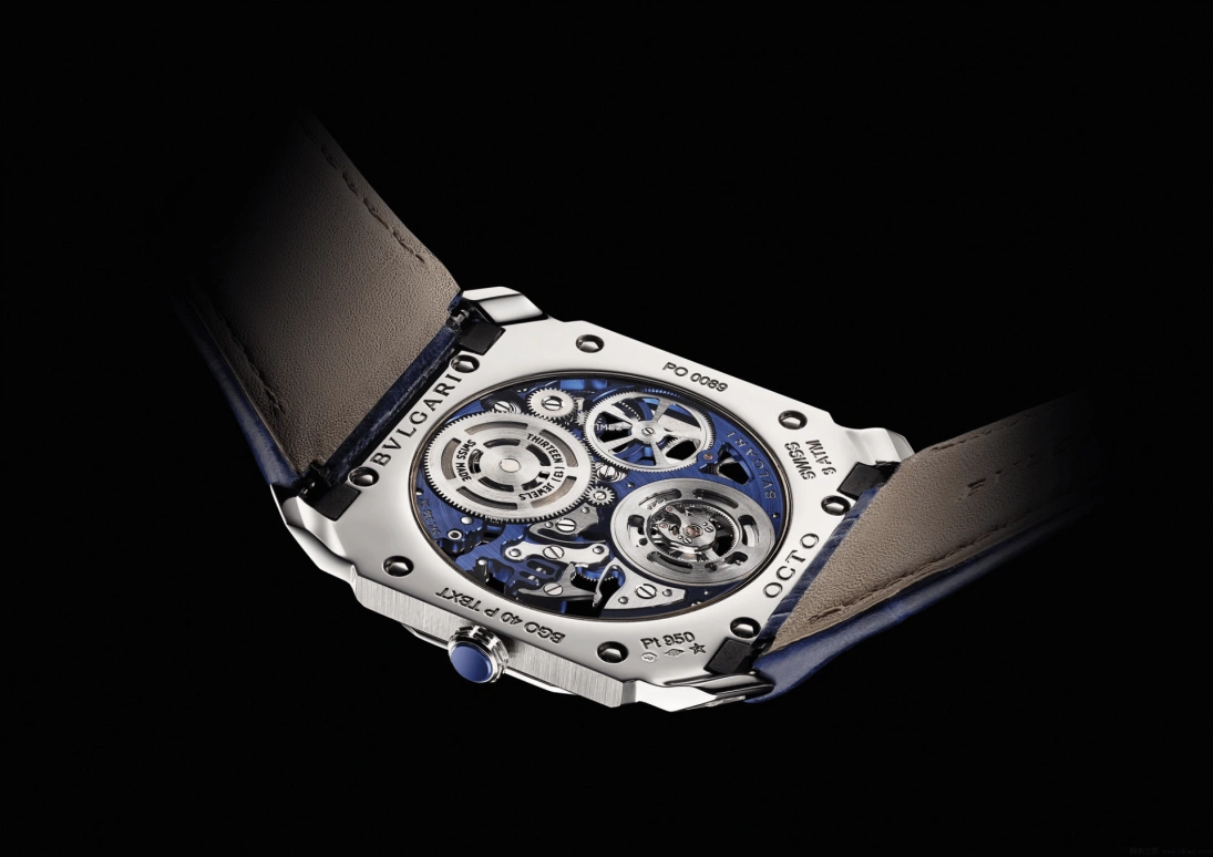 Bulgari,Octo 40mm,40mm,Platinum,Skeleton,Blue,Handwound,Tourbillon,52hours,103254