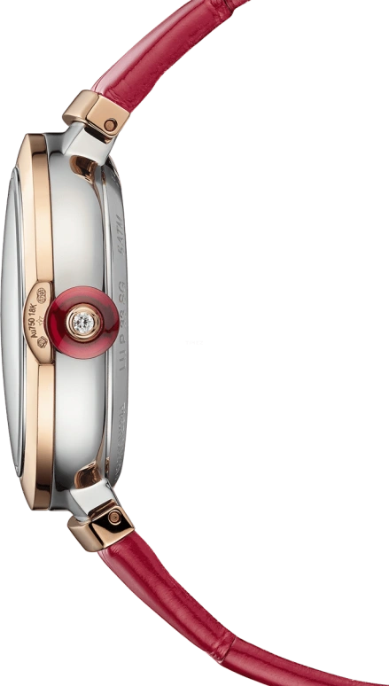 Bulgari,Lvcea 33mm,33mm,Stainless Steel,Sapphire,Crystal Glass,Setting,Ruby,Open,103122