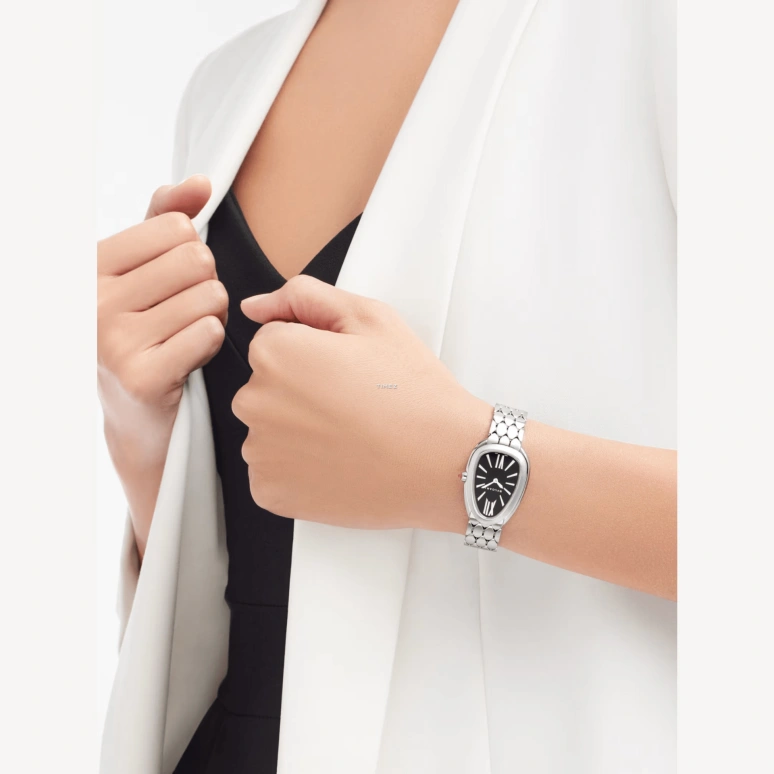 Bulgari,Serpenti Seduttori 33mm,33mm,Stainless Steel,Black,Quartz,Sapphire,Crystal Glass,Other,103952