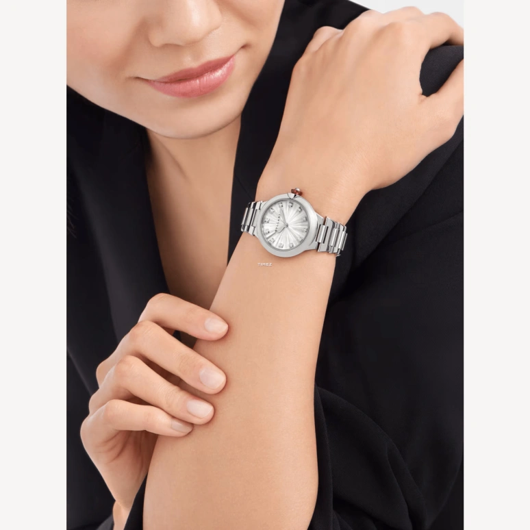 Bulgari,Lvcea 33mm,33mm,Stainless Steel,Silver White,Automatic,Sapphire,Crystal Glass,Round,103727