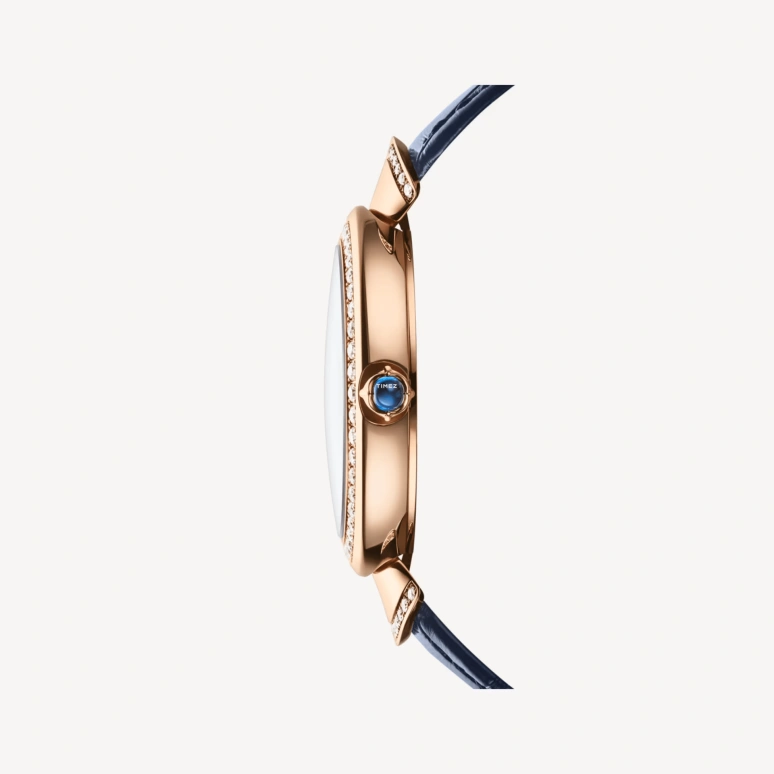 Bulgari,Divas' Dream 33mm,33mm,Rose Gold,Blue,Quartz,Sapphire,Crystal Glass,Round,103974