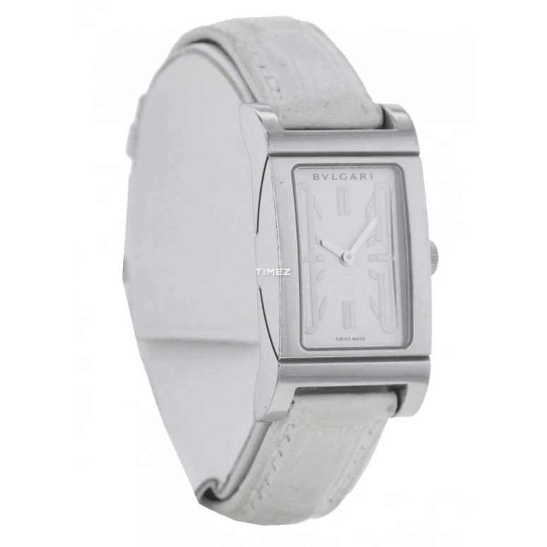 Bulgari,Rettangolo 39x20.50mm,39x20.50mm,Stainless Steel,Silver White,Quartz,Sapphire,Crystal Glass,Rectangular,RT39S