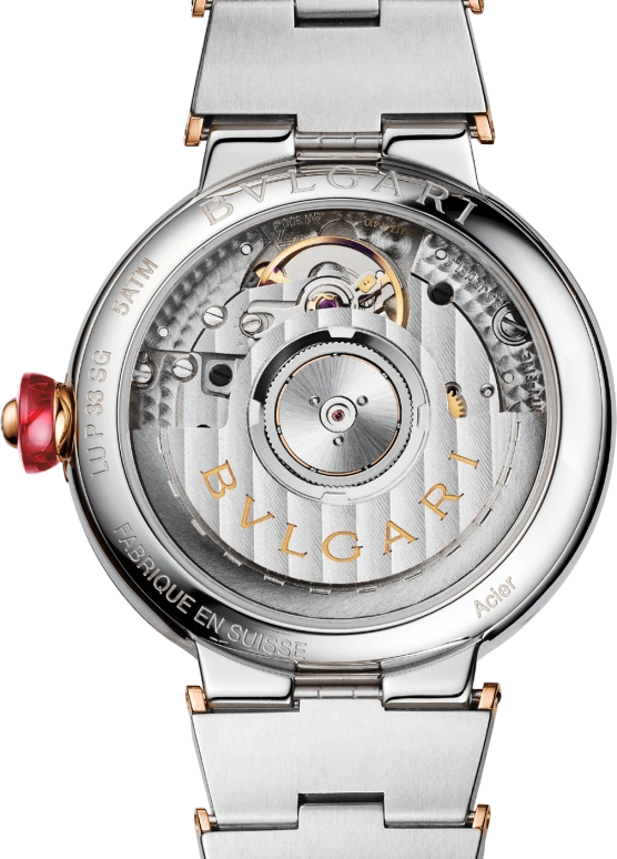 Bulgari,Lvcea 33mm,33mm,Stainless Steel,Black,Sapphire,Crystal Glass,Diamonds,103029