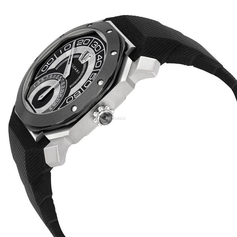Bulgari,Octo 43mm,43mm,Stainless Steel,Black,Automatic,Chronograph,Day,101831