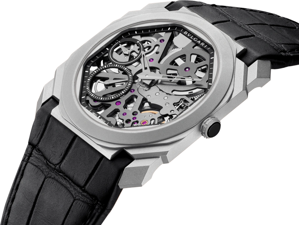 Bulgari,Octo 40mm,40mm,Titanium,Skeleton,Handwound,Power Reserve Indicator,65hours,102714