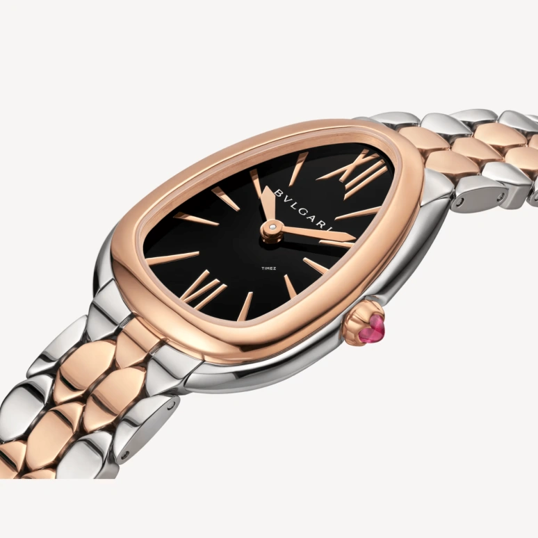 Bulgari,Serpenti Seduttori 33mm,33mm,Stainless Steel,Black,Quartz,Other,Silver,103959