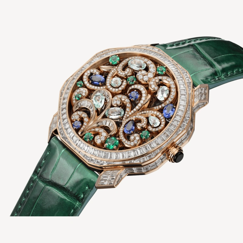 Bulgari,Octo 44mm,44mm,Rose Gold,Skeleton,Black,Grey,Handwound,Octagon,103857