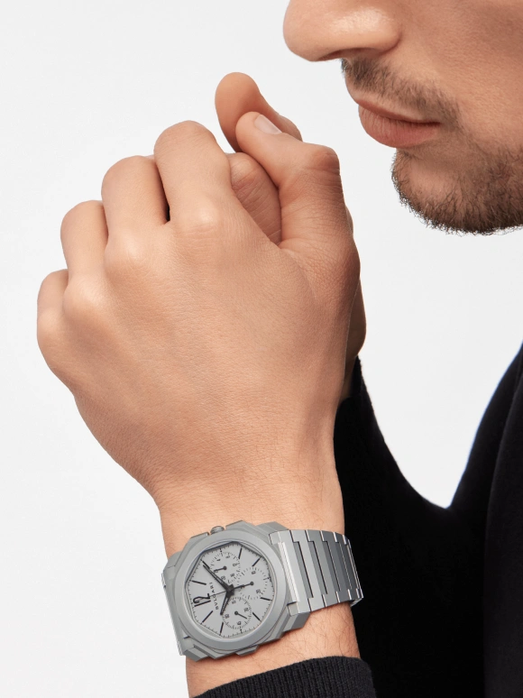 Bulgari,Octo 42mm,42mm,Titanium,Grey,Automatic,Chronograph,Column Wheel,103068