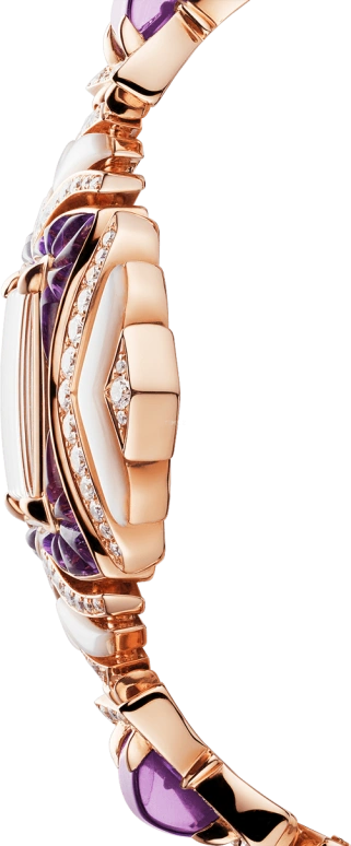 Bulgari,High Jewellery 37mm,37mm,Rose Gold,Crystal,Pearl,White,Sapphire,Crystal Glass,Rose Gold,Setting,Diamonds,Mother of Pearl,102454