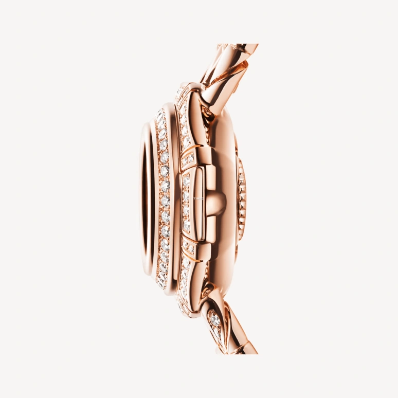 Bulgari,High Jewellery 33mm,33mm,Rose Gold,White,Handwound,Sapphire,Crystal Glass,Octagon,103870