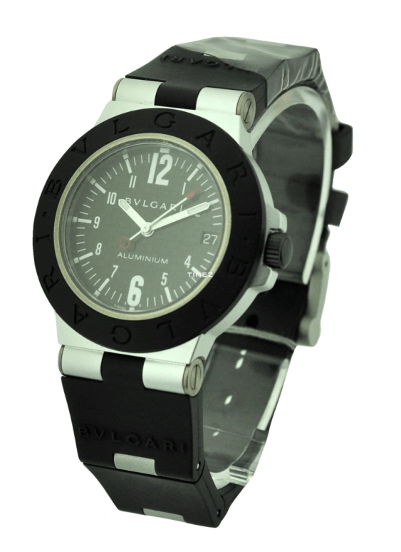Bulgari,Diagono 38mm,38mm,Carbon,Black,Grey,Automatic,Day,Sapphire,Crystal Glass,AL38BTAVD,AL38BTAVD/SLN