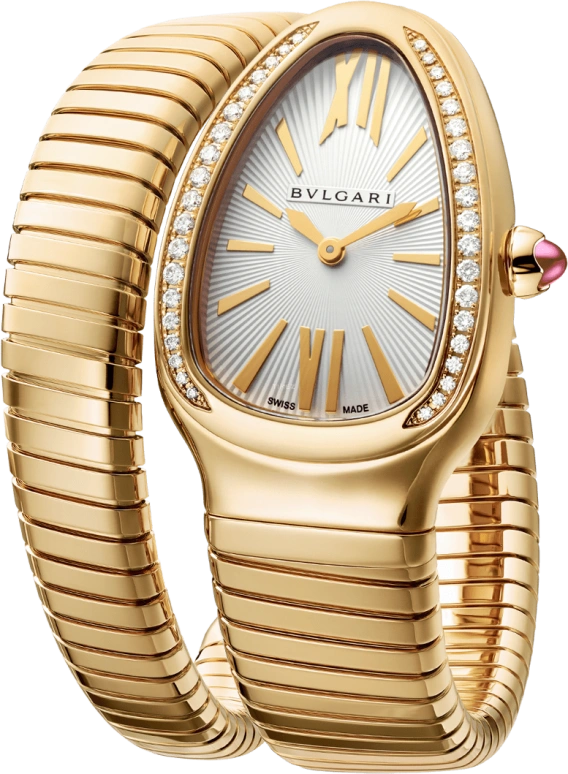 Bulgari,Serpenti 35mm,35mm,Yellow Gold,Silver,Quartz,26280hours,In-house Caliber,101924