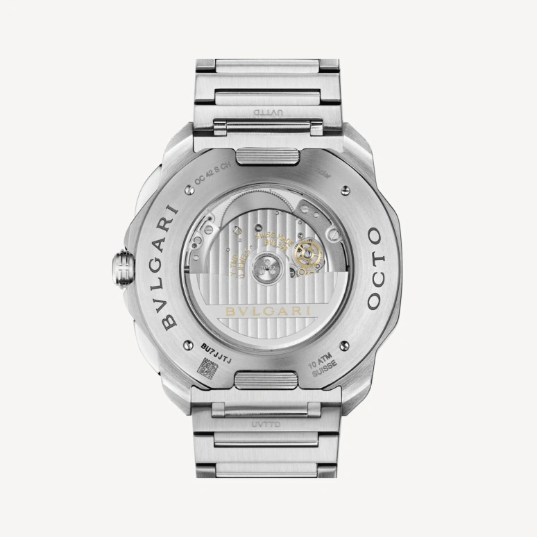 Bulgari,Octo 42mm,42mm,Stainless Steel,Blue,Automatic,Chronograph,Day,103829