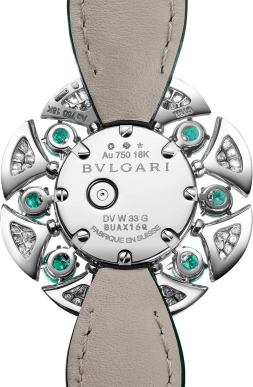 Bulgari,Divas' Dream 33mm,33mm,White Gold,White,Sapphire,Crystal Glass,Mother of Pearl,103505