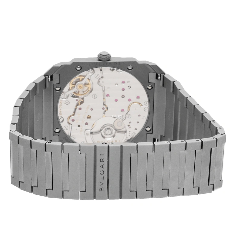 Bulgari,Octo 40mm,40mm,Titanium,Grey,Automatic,60hours,In-house Caliber,103023