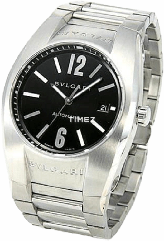 Bulgari,Ergon 40mm,40mm,Stainless Steel,Black,Sapphire,Crystal Glass,Closed,EG40BSSD