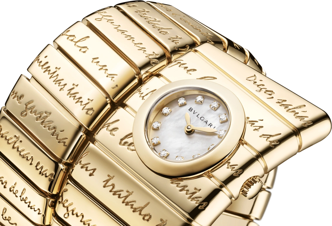 Bulgari,Other 24mm,24mm,Yellow Gold,White,Automatic,50hours,In-house Caliber,104092