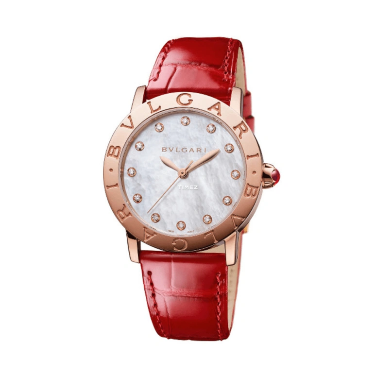 Bulgari,Bulgari Bulgari 25.60mm,25.60mm,Rose Gold,White,Automatic,42hours,In-house Caliber,102750