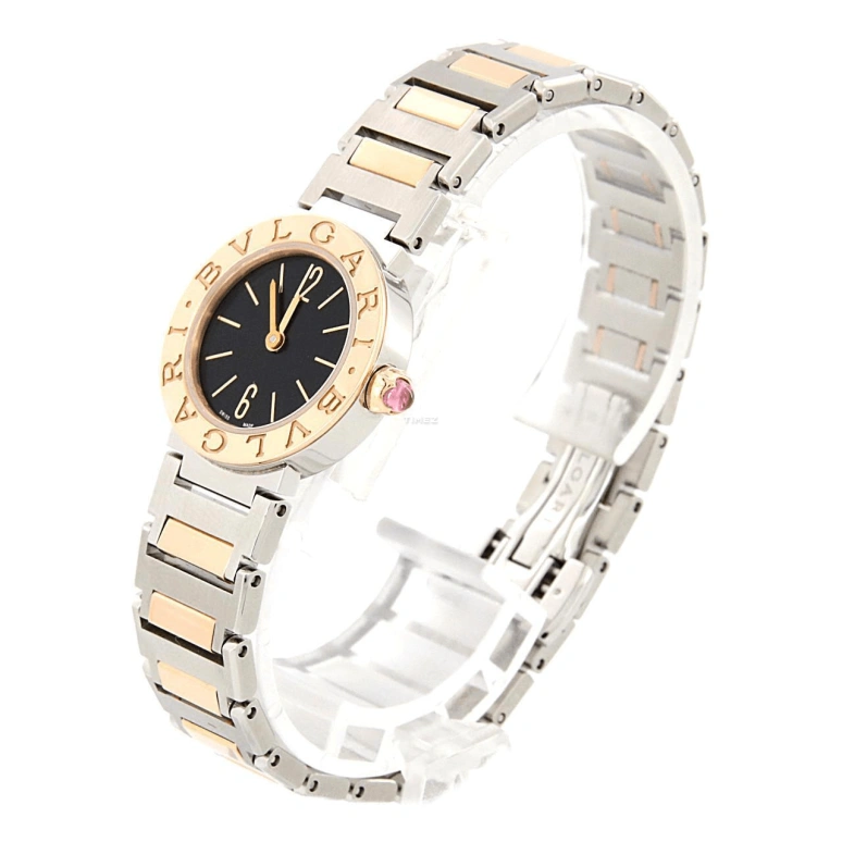 Bulgari,Bulgari Bulgari 0mm,0mm,Stainless Steel,Rose Gold,Black,Automatic,Sapphire,Crystal Glass,Round,102944