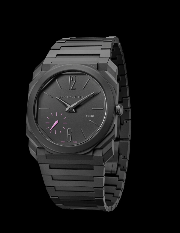 Bulgari,Octo 40mm,40mm,Ceramic,Black,Pink,Automatic,60hours,In-house Caliber,103641