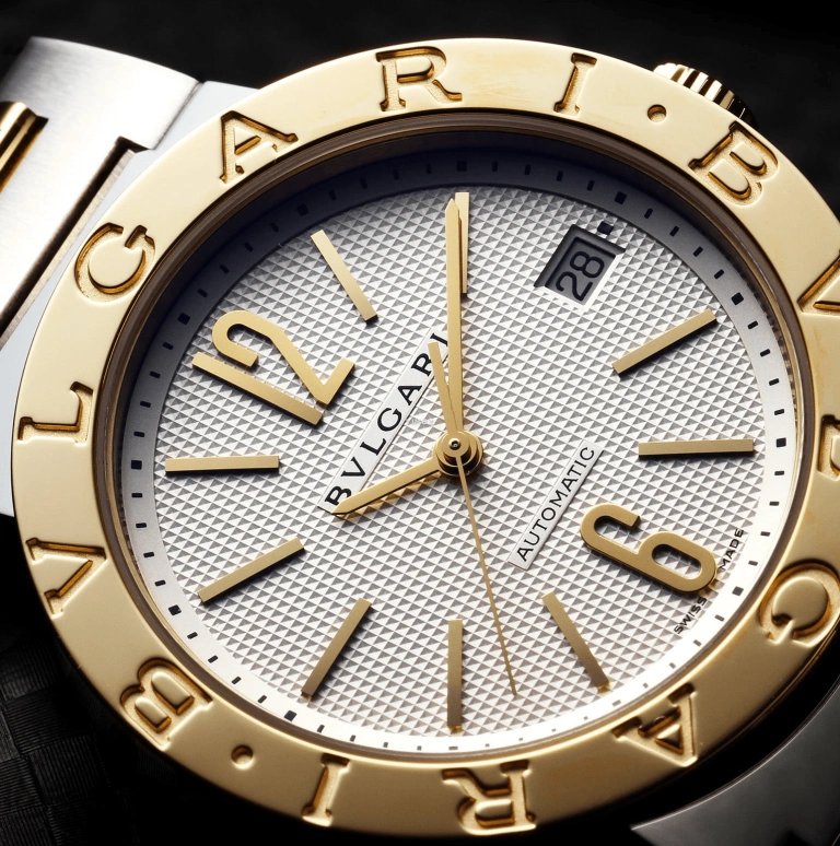 Bulgari,Bulgari Bulgari 38mm,38mm,Stainless Steel,White,Automatic,Day,Sapphire,Crystal Glass,BB38WSGD,BB38WSGD/N