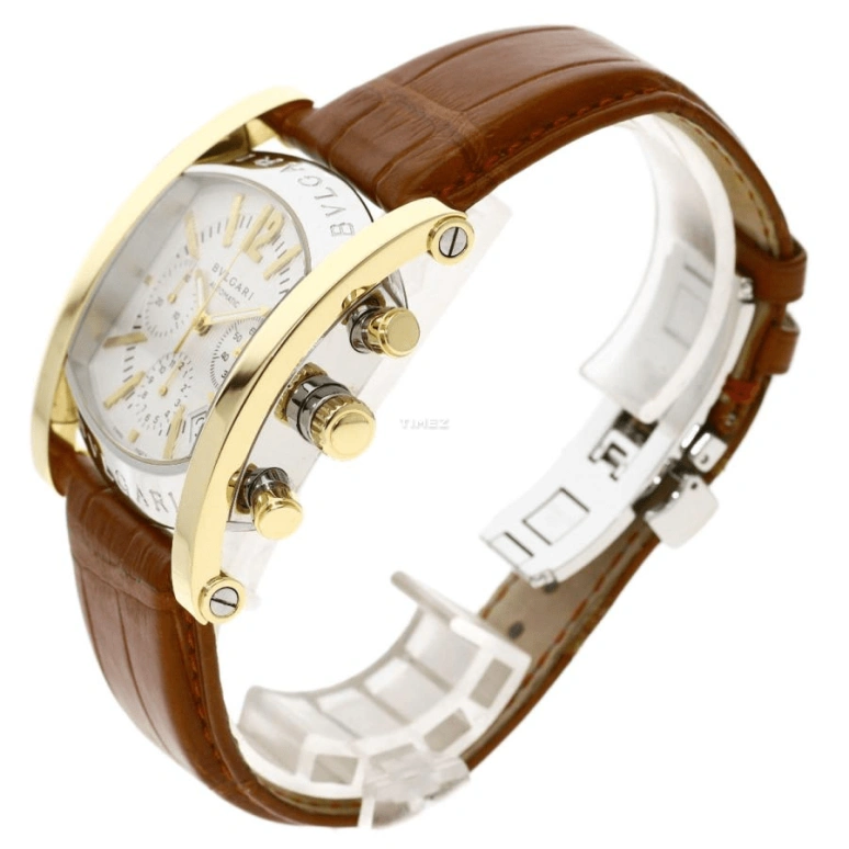 Bulgari,Assioma 48x38mm,48x38mm,Stainless Steel,White,Automatic,Chronograph,Day,AA48C6SGLDCH