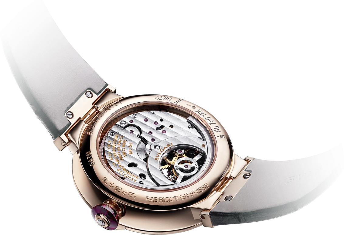 Bulgari,Lvcea 38mm,38mm,Rose Gold,Green,Automatic,64hours,In-house Caliber,102693