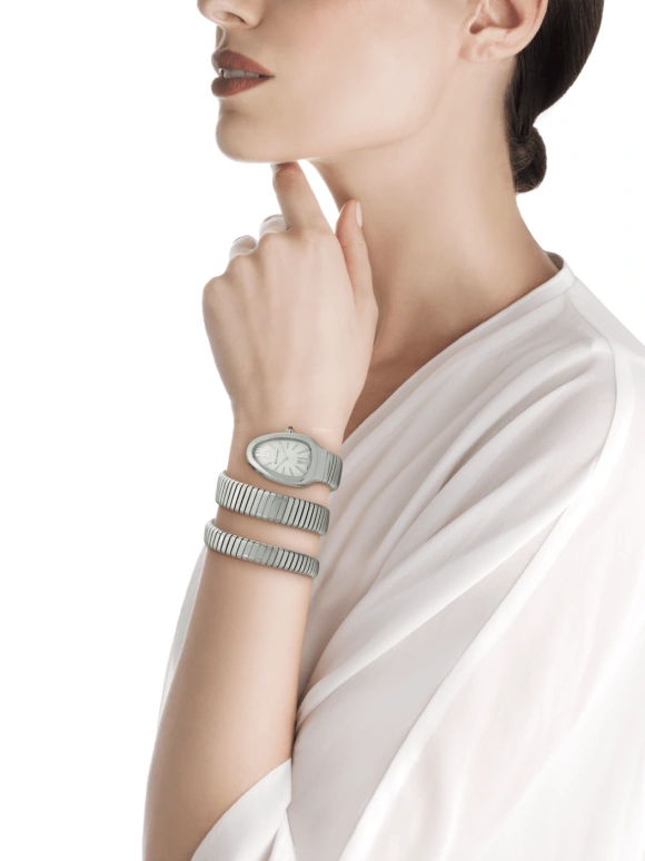 Bulgari,Serpenti 35mm,35mm,Stainless Steel,Silver,Quartz,26280hours,In-house Caliber,101911