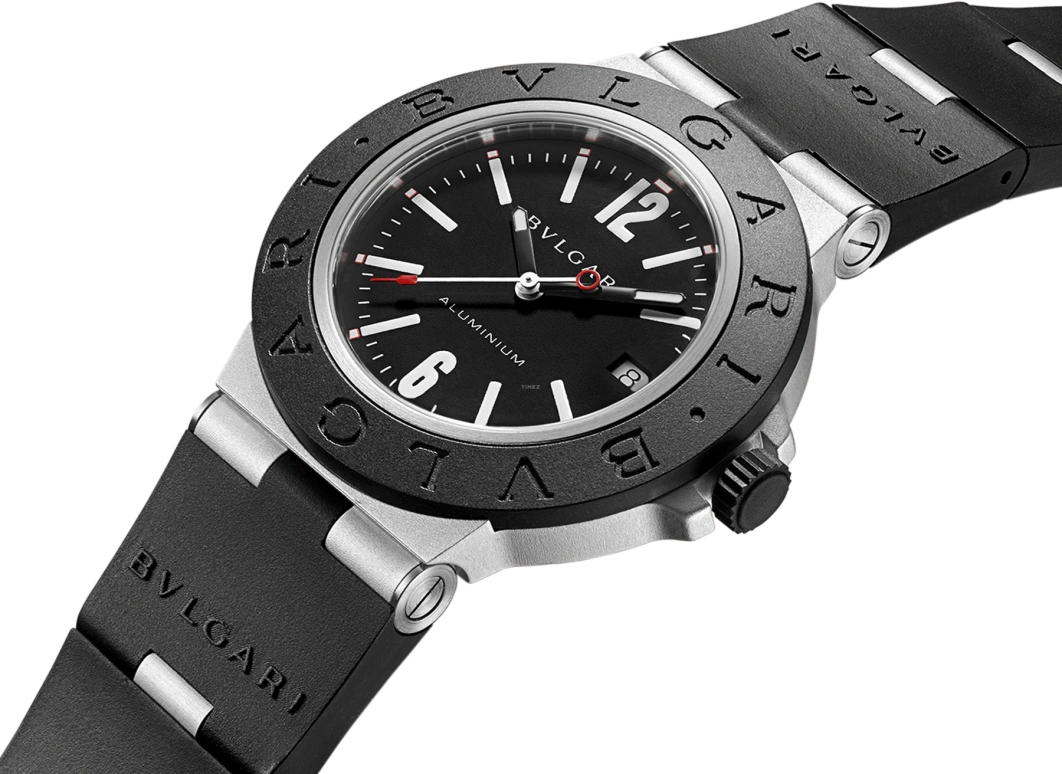 Bulgari,Bulgari Bulgari 40mm,40mm,Aluminium,Black,Automatic,42hours,In-house Caliber,103445