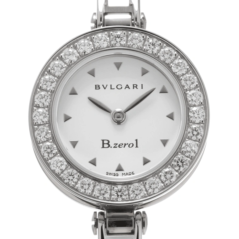 Bulgari,B.Zero1 22mm,22mm,Stainless Steel,White,Quartz,Sapphire,Crystal Glass,Round,BZ22WSDS,BZ22WSDS.M