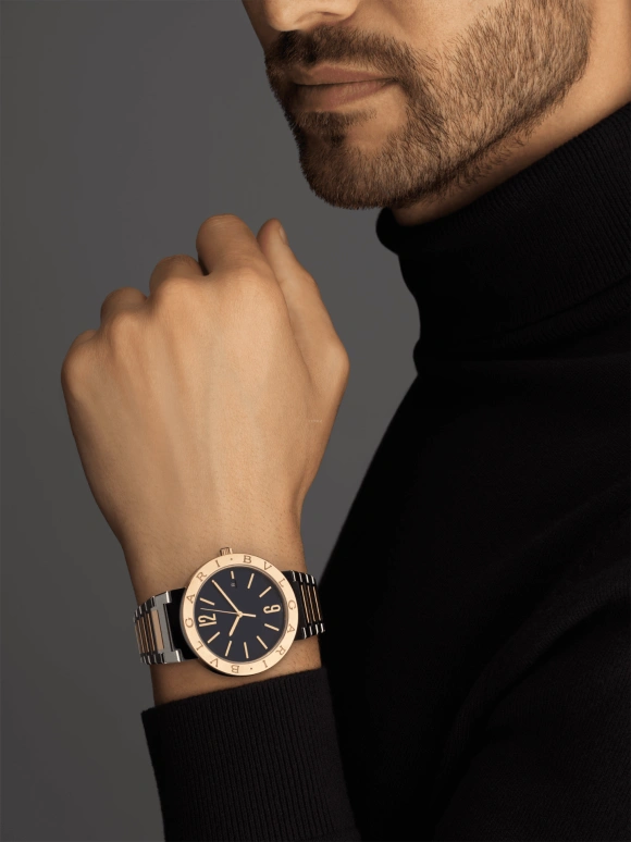 Bulgari,Bulgari Bulgari 41mm,41mm,Stainless Steel,Coffee,Brown,Automatic,42hours,In-house Caliber,102930