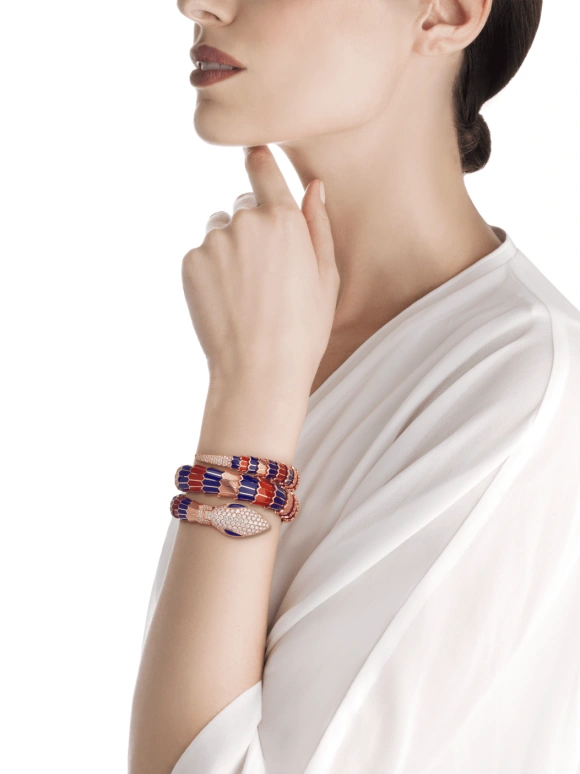 Bulgari,Serpenti 40mm,40mm,Rose Gold,Wine Red,Quartz,26280hours,In-house Caliber,102445