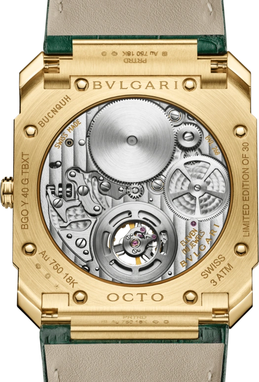 Bulgari,Octo 40mm,40mm,Yellow Gold,Green,Handwound,Tourbillon,52hours,104171