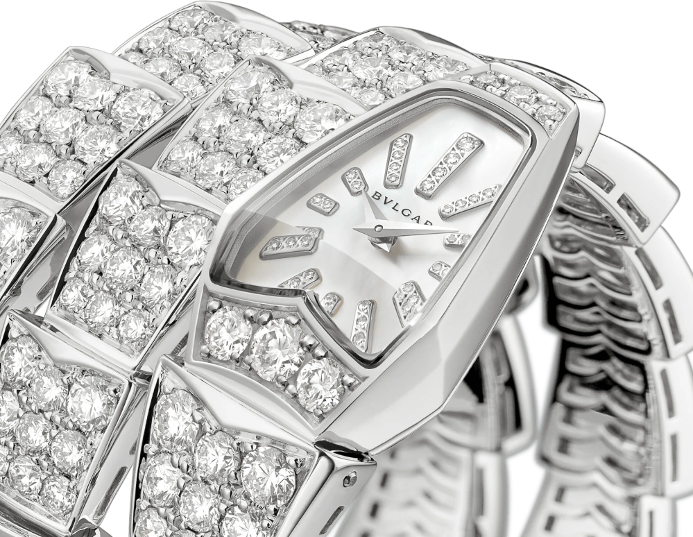 Bulgari,Serpenti 26mm,26mm,White Gold,White,Quartz,26280hours,In-house Caliber,Selena Gomez,101786