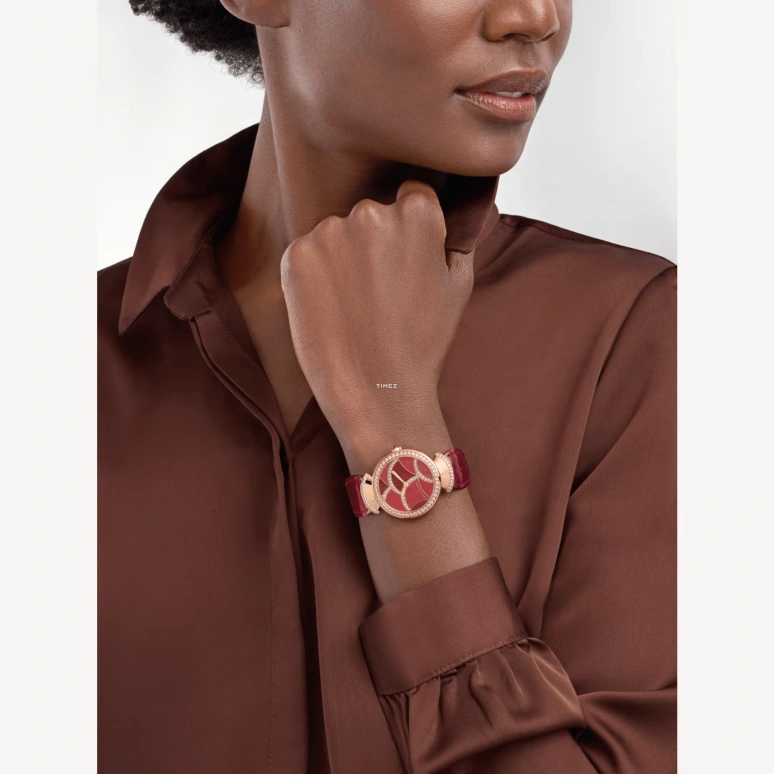 Bulgari,Divas' Dream 33mm,33mm,Rose Gold,Pink Red,Automatic,Sapphire,Crystal Glass,Round,103995