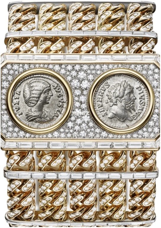 宝格丽,高级珠宝 ,玫瑰金,黄金,白金,银白色,手动上弦,蓝宝石,水晶玻璃,长方形,103871