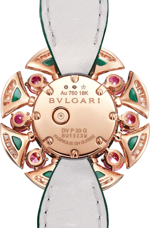 Bulgari,Divas' Dream 33mm,33mm,Rose Gold,White,Sapphire,Crystal Glass,Setting,Diamonds,103636