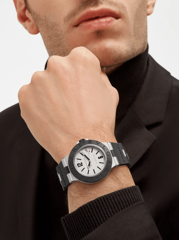 Bulgari,Bulgari Bulgari 40mm,40mm,Aluminium,White,Automatic,42hours,In-house Caliber,103382