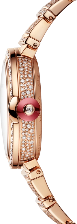 Bulgari,Lvcea 33mm,33mm,Rose Gold,Silver,Sapphire,Crystal Glass,Snow Setting,Setting,Diamonds,102617