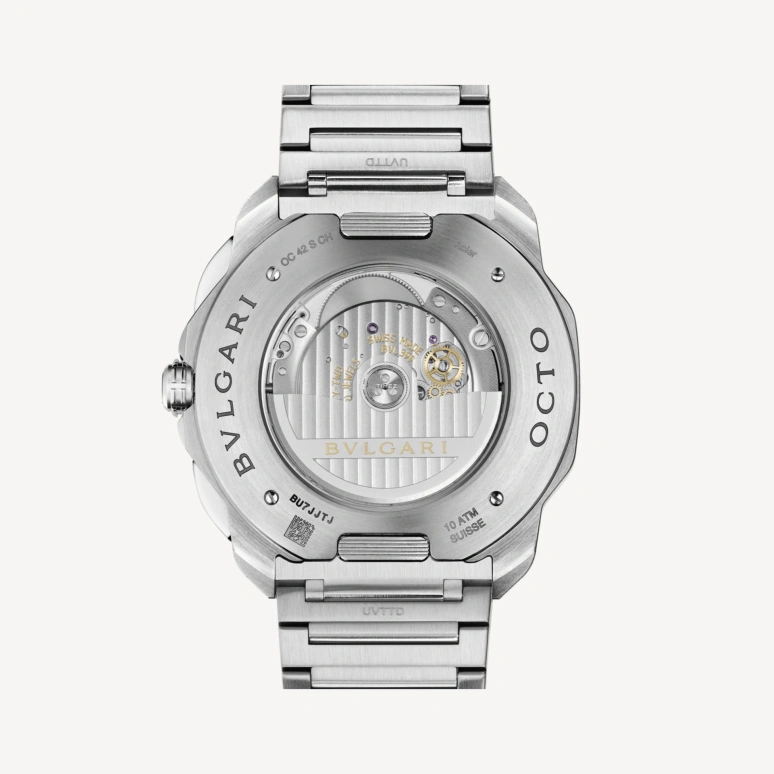 Bulgari,Octo 42mm,42mm,Stainless Steel,Black,Automatic,Chronograph,Day,103471