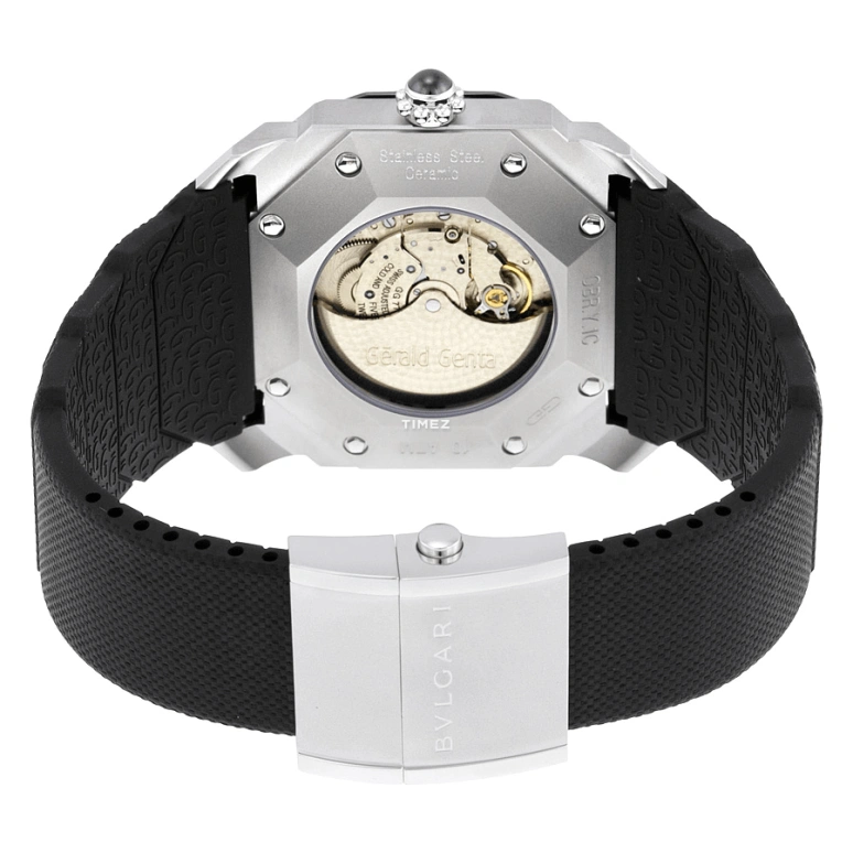 Bulgari,Octo 43mm,43mm,Stainless Steel,Black,Automatic,Chronograph,Day,101831