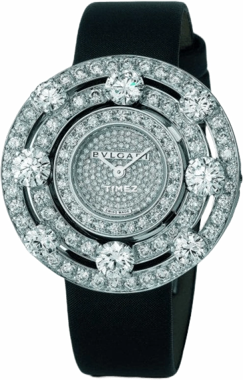 Bulgari,Astrale 36mm,36mm,White Gold,Silver White,Quartz,Sapphire,Crystal Glass,Round,AEW36D2DL,AEW36D2DL/BCI