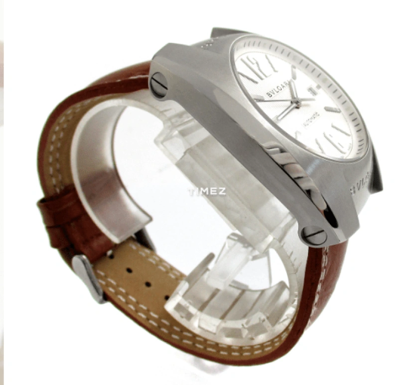 Bulgari,Ergon 40mm,40mm,Stainless Steel,White,Automatic,Day,Sapphire,Crystal Glass,EG40C6SLD