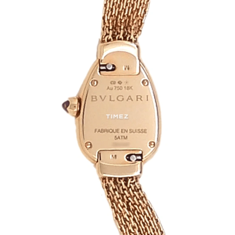 Bulgari,Serpenti 27mm,27mm,Rose Gold,Black,Quartz,Sapphire,Crystal Glass,Other,102728